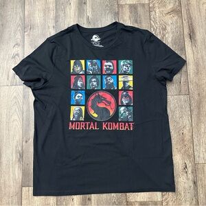 Mortal Kombat Graphic Characters Men's Black Size 4XL
